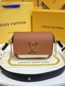 Louis vuitton original calfskin lockme tender bag M59491 brown