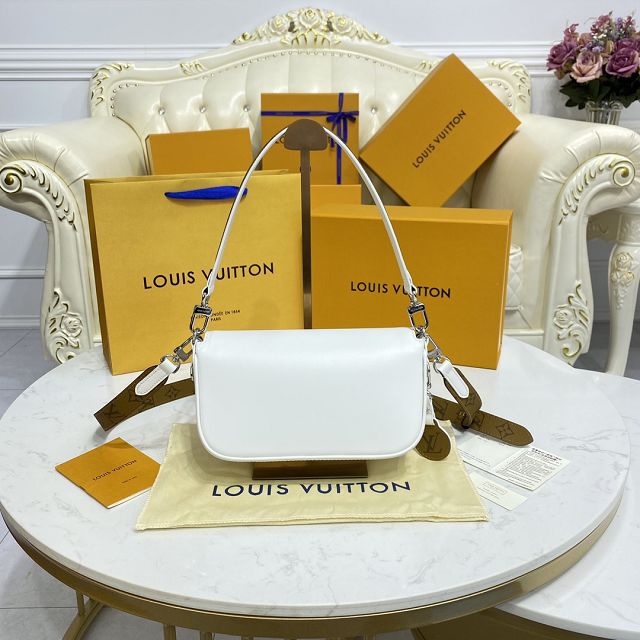 2022 Louis vuitton original calfskin swing handbag M20395 white