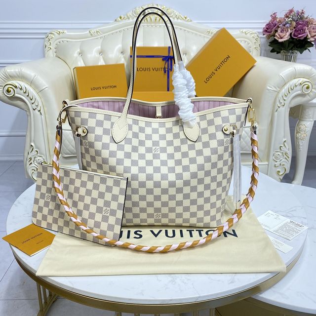 2022 Louis vuitton original damier azur neverfull mm N45295