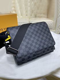 Louis vuitton original damier graphite district messenger bag mm N40418