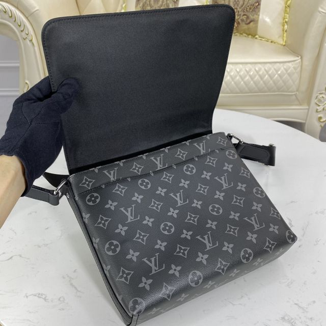 Louis vuitton original monogram eclipse district messenger bag mm M45272