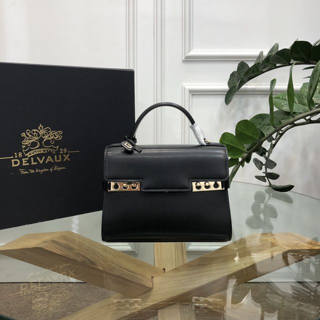 Delvaux original box calfskin tempete pm bag AA0505 black