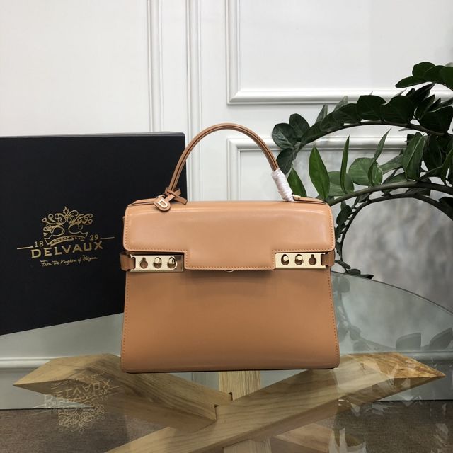 Delvaux original box calfskin tempete medium bag AA0562 brown