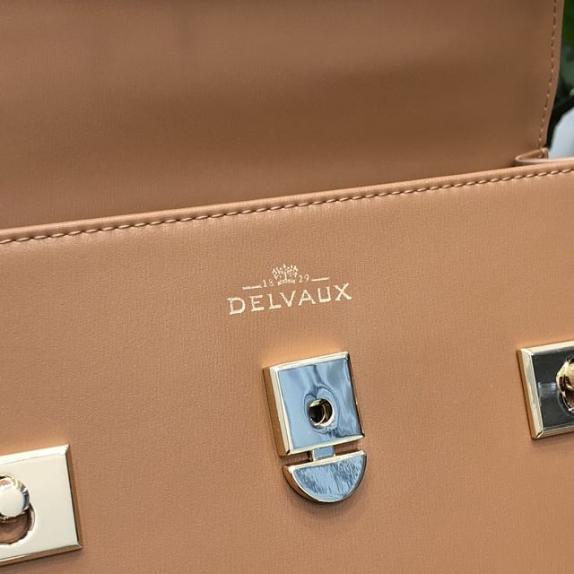 Delvaux original box calfskin tempete pm bag AA0505 brown