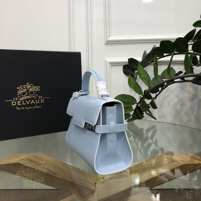 Delvaux original box calfskin tempete pm bag AA0505 light blue