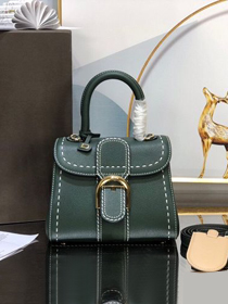 Delvaux original grained calfskin brillant mini bag AA0406 emerald green