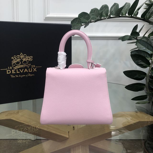 Delvaux original grained calfskin brillant mini bag AA0406 pink