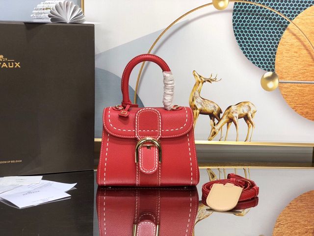 Delvaux original grained calfskin brillant mini bag AA0406 red