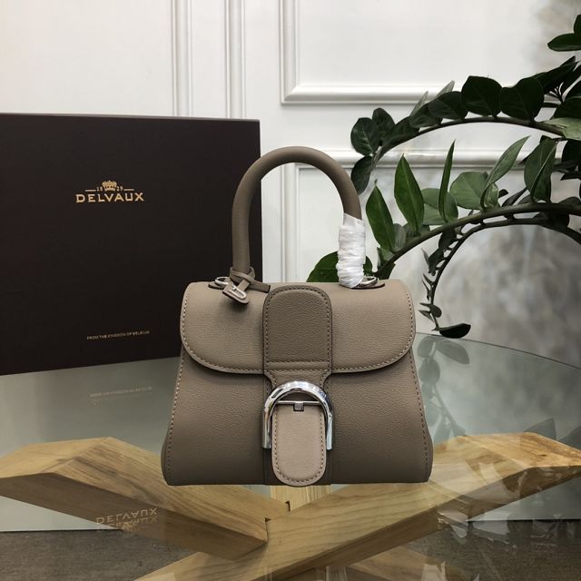 Delvaux original grained calfskin brillant mini bag AA0406 taupe