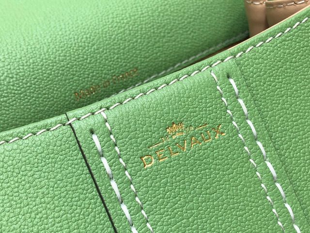 Delvaux original grained calfskin brillant mini bag AA0406 vert criquet