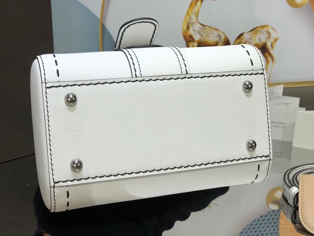 Delvaux original grained calfskin brillant mini bag AA0406 white