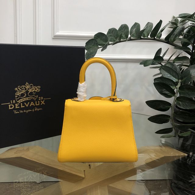 Delvaux original grained calfskin brillant mini bag AA0406 yellow