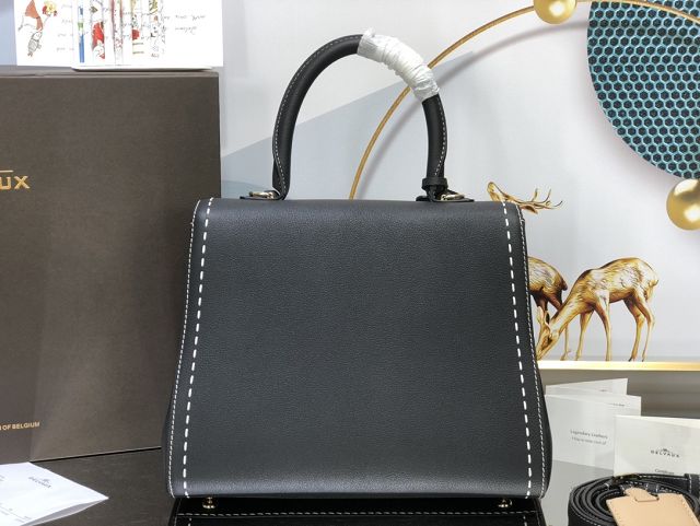 Delvaux original grained calfskin brillant bag MM AA0555 black