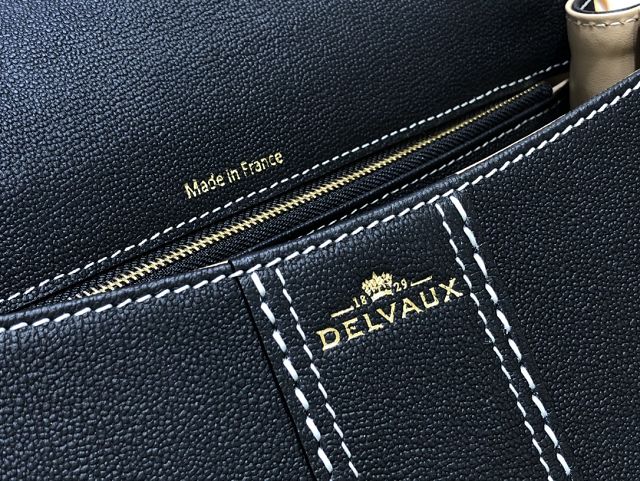 Delvaux original grained calfskin brillant bag MM AA0555 black