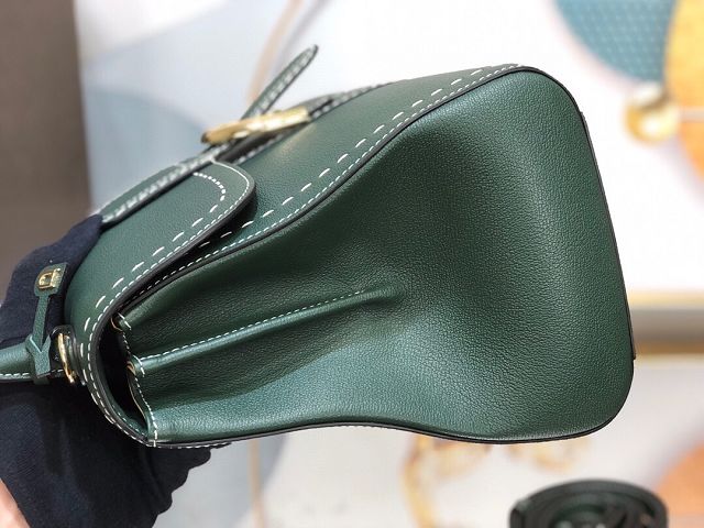 Delvaux original grained calfskin brillant bag MM AA0555 emerald green