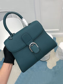 Delvaux original grained calfskin brillant bag MM AA0555 peacock green