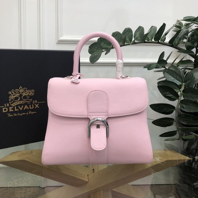 Delvaux original grained calfskin brillant bag MM AA0555 pink