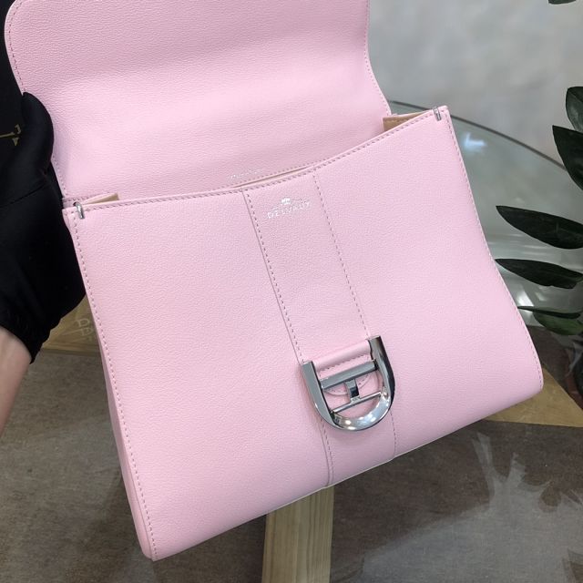 Delvaux original grained calfskin brillant bag MM AA0555 pink