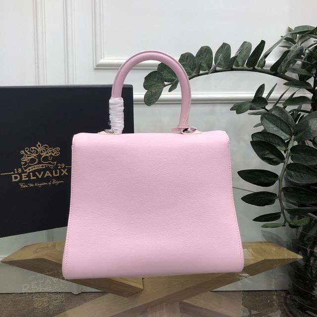 Delvaux original grained calfskin brillant bag MM AA0555 pink