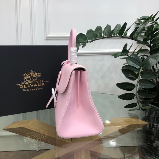 Delvaux original grained calfskin brillant bag MM AA0555 pink
