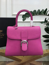 Delvaux original grained calfskin brillant bag MM AA0555 rose magnolia