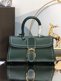 Delvaux original grained calfskin brillant small bag AA0505 emerald green