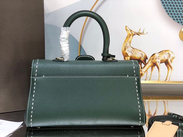 Delvaux original grained calfskin brillant small bag AA0417 emerald green