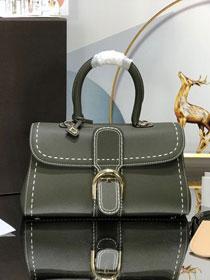 Delvaux original grained calfskin brillant small bag AA0417 khaki green