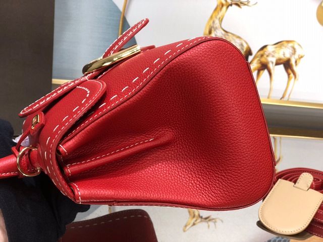 Delvaux original grained calfskin brillant small bag AA0417 red