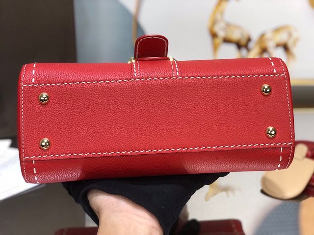 Delvaux original grained calfskin brillant small bag AA0417 red