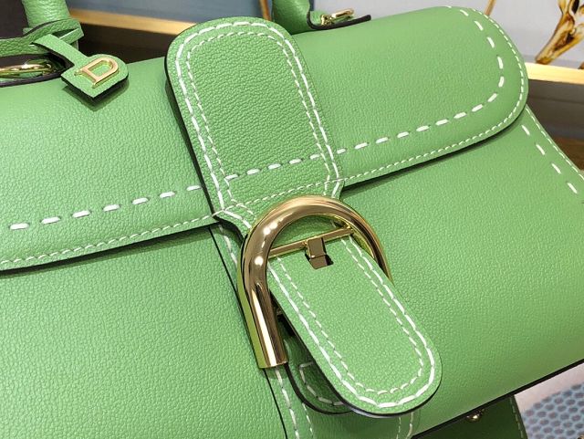 Delvaux original grained calfskin brillant small bag AA0417 vert criquet