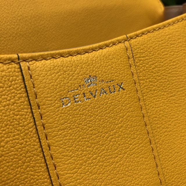 Delvaux original grained calfskin brillant small bag AA0417 yellow