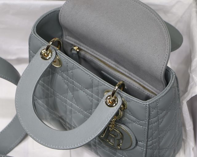 Dior original lambskin small my ABCdior bag M0538-2 light grey