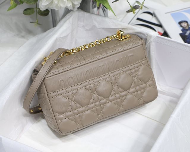 Dior original calfskin small caro bag M9241 grey