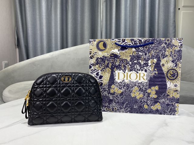 Dior original lambskin caro beauty pouch S5047