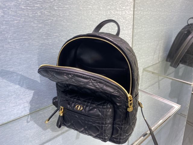 Dior original lambskin meduim backpack M9221 black