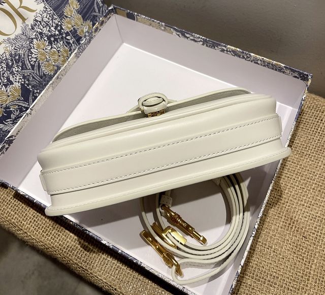 Dior original box calfskin bobby east-west bag M9327 white