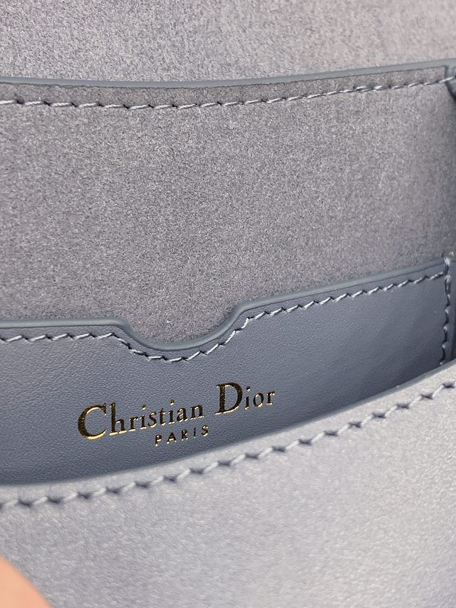 Dior original box calfskin medium bobby bag M9319 blue