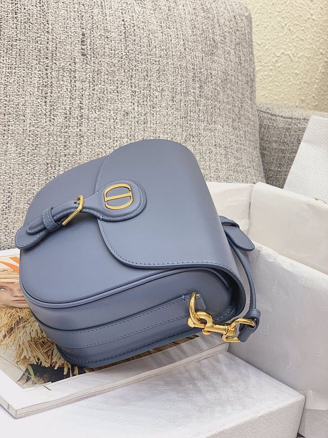 Dior original box calfskin small bobby bag M9317 blue