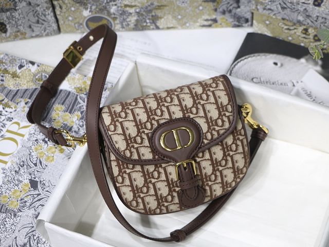 Dior original canvas small bobby bag M9317 brown