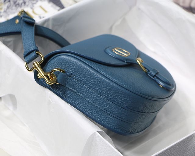 Dior original grained calfskin medium bobby bag M9319 blue