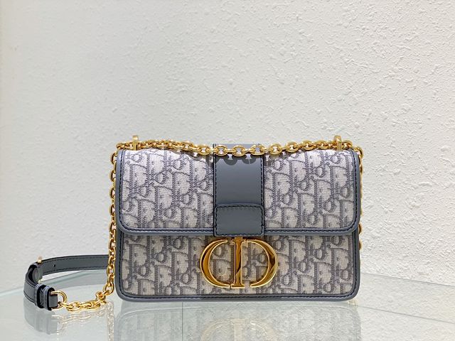 Dior original canvas 30 montaigne chain bag M9208 grey