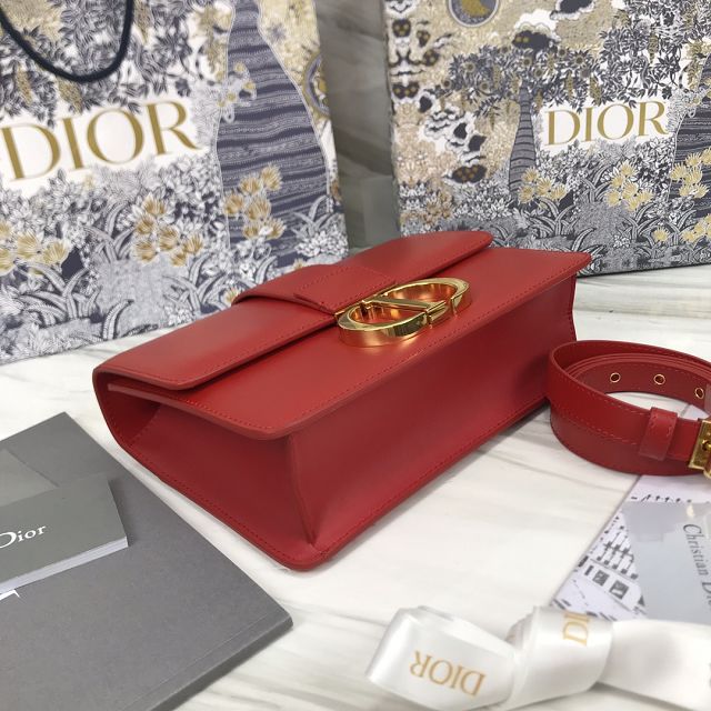 Dior original smooth calfskin 30 montaigne bag M9203 wine