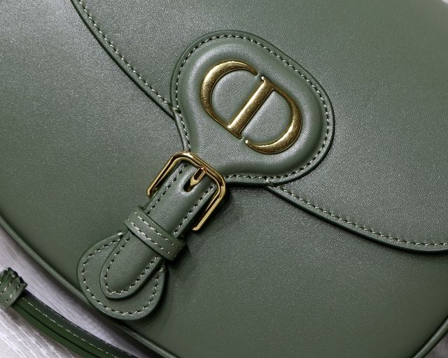 Dior original box calfskin medium bobby bag M9319 green