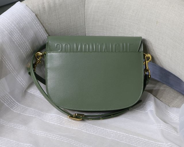 Dior original box calfskin medium bobby bag M9319 green