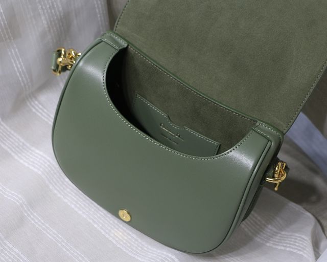 Dior original box calfskin medium bobby bag M9319 green