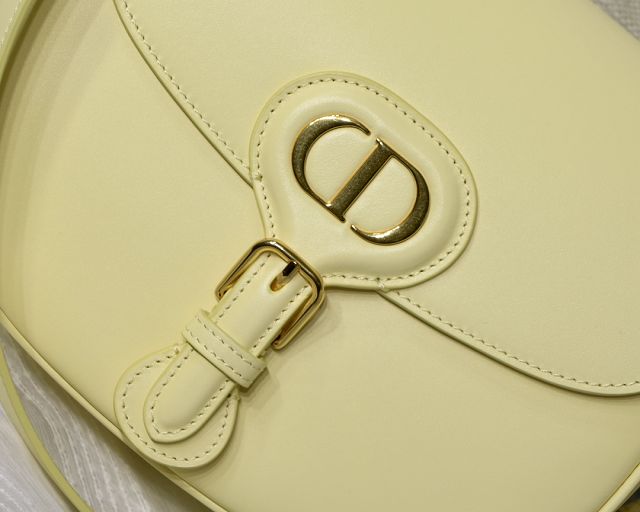 Dior original box calfskin medium bobby bag M9319 light yellow