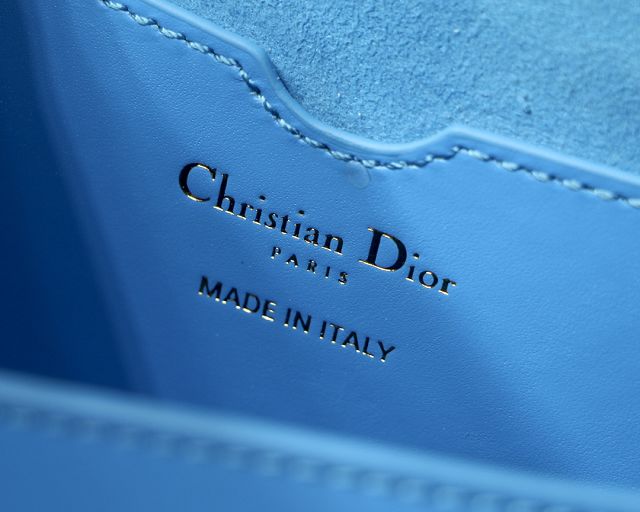 Dior original box calfskin bobby east-west bag M9327 blue