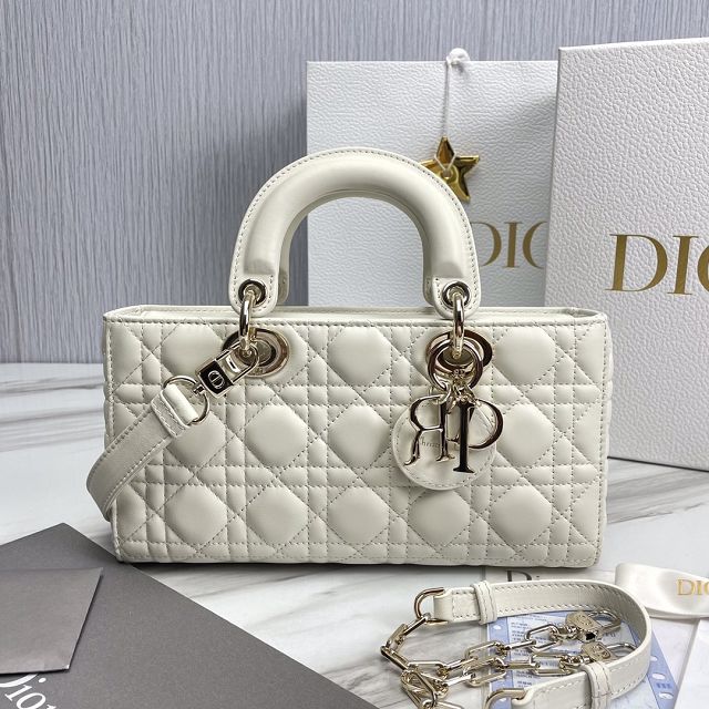 Dior original lambskin lady D-Joy bag M0540C white