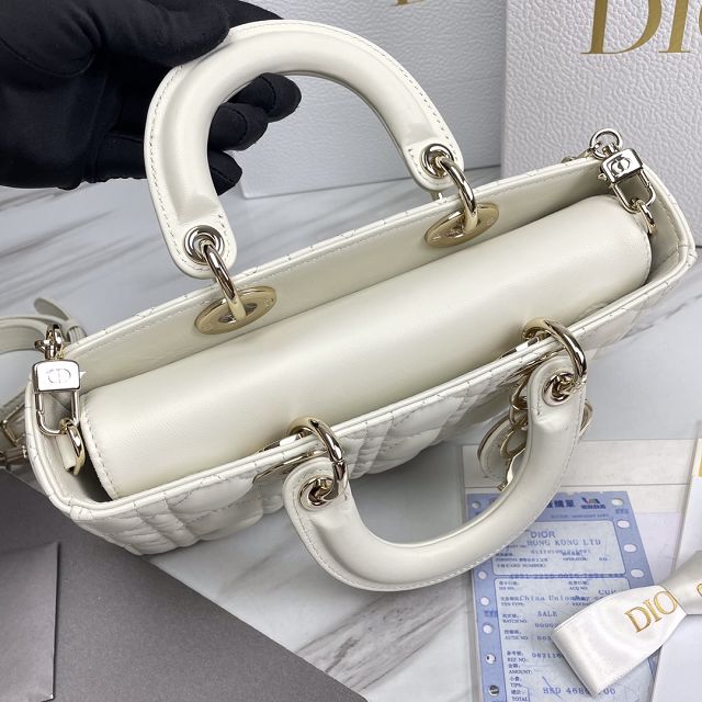 Dior original lambskin lady D-Joy bag M0540C white